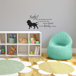 ... our new set of Narnia Quotes! Check out our Aslan Safe Quote decal