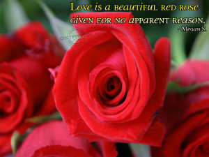 Red Rose Wallpaper With Love Quotes
