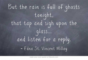 Tablet, Quotes Poetry, Ghosts Tonight, Edna St. Vincent Millay Quotes ...