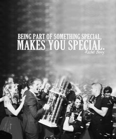 Being part of something special makes you special! More