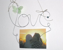 ... Picture Frame with Butterfly Decoration, 4x6 Frame, Wire Wall Art