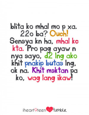 Emo Love Quotes Tagalog For Him