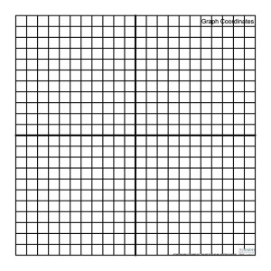 10X10 Coordinate Grid Graph Paper