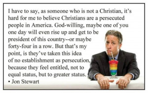 Jon Stewart on the Establishment Clause