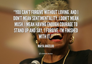 forgiveness is a virtue of the brave picture quote 1