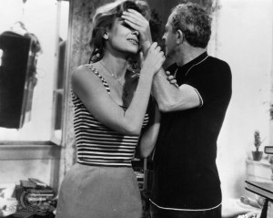 Still of Jules Dassin and Melina Mercouri in Never on Sunday (1960)