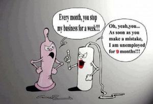 Condom vs. Tampon humor