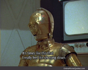 Star Wars C 3PO Quotes