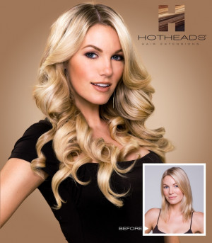 Volume, Length & Color Effects with Hotheads Hair ExtensionsHotheads ...