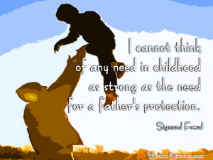 ... for a father’s protection. – Sigmund Freud #quotes #fathersday