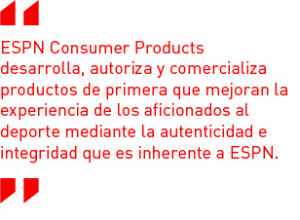 Haz clic aquí para convertirte en licenciatario de ESPN