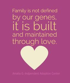 Built and maintained through love. #adoption More