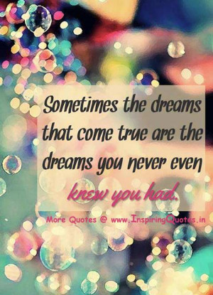 Dreams Quotes in English, Thoughts about Dreams, Inspirational Sayings ...