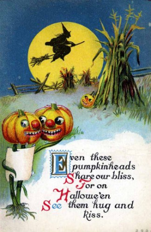 Vintage Halloween Art Postcards, Halloween Poems and Quotes