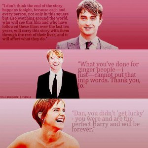 harry potter casts quotes