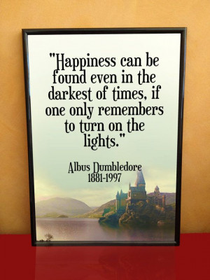 HARRY POTTER Dumbledore Quote A3 Print