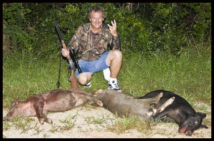 first hog hunt i used a marlin 30 30 and killed three hogs in about 15 ...