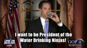 Marco Rubio Reaches For Water Awkwardly During State of the Union ...