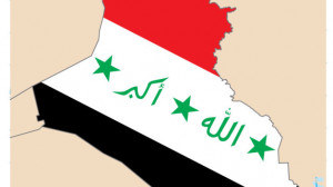 Iraq Flag Map