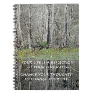 Spiral Notebook with Inspirational Quote