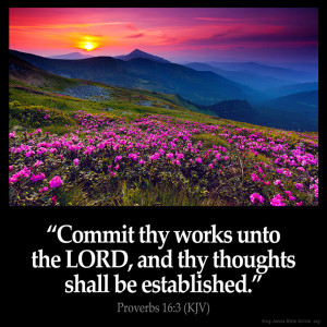Proverbs 16:3 Inspirational Image