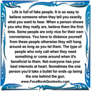 Life Full Fake People