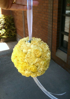 flower girl pomander $ 40 00 flower pomander round ball made of ...