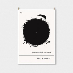 2C+Illustration%2C+Kurt+Vonnegut+Quote%2C+Art+Posters%2C+Beat+Writers ...