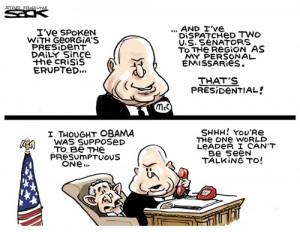 Presumptuous McCain - Political Cartoon