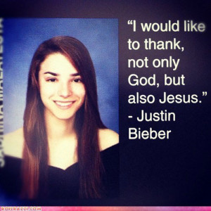 funny yearbook quotes justin bieber jesus