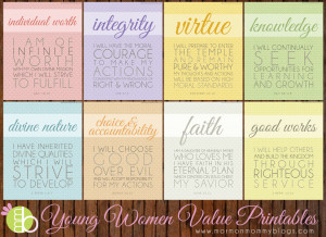 Click the image to download these free LDS printables.
