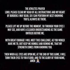 Athletes prayer More