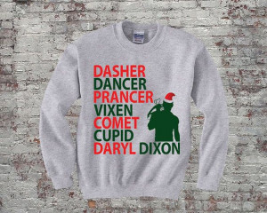 Reindeer Names Daryl Dixon sweater