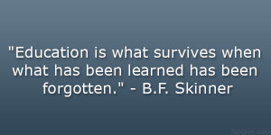 Skinner Quote