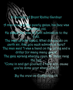 Oilfield Girlfriend Quotes Oilfield poems