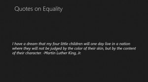 Screenshots Quotes on Equality