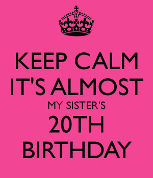 Keep Calm Sister Law Birthday