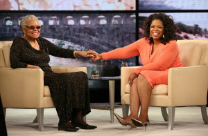 Maya Angelou and Oprah Winfrey, last year on Winfrey’s OWN TV ...