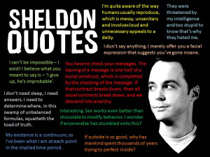 Sheldon Cooper Quotes – Big Bang Theory