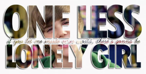 one less lonely girl - justin-bieber Photo