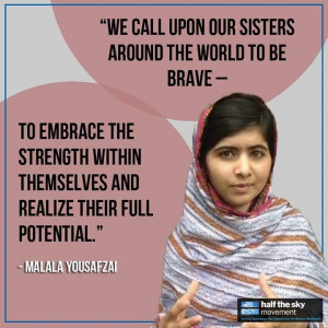 Malala Yousafzai was shot by the Taliban one year ago for speaking out ...