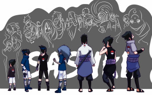 ... naruto shippuden evolution doodle anime curse mark 2454x1308 wallpaper