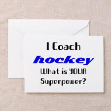 coach hockey Greeting Card for
