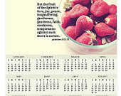 Scripture calendar Bible verse quote 2015 Christian food 12 months ...