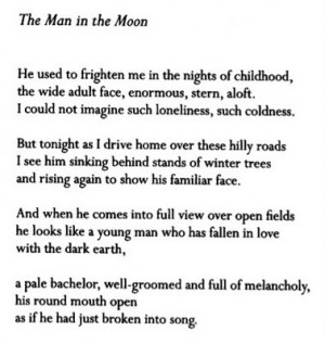 ... , Quotes, Art Inspiration, Billy Collins, Poets Poetry, Man, The Moon