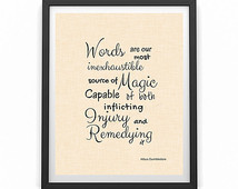 ... Quote Harry Potter Poster Albus Dumbledore Typography Wall Art