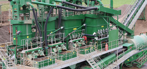 Inlet grit washing/Processing