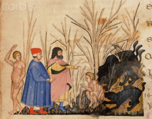 Manuscript Illumination From Dante's Divine Comedy of Dante and Virgil ...