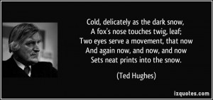 More Ted Hughes Quotes