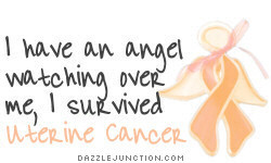 Uterine Cancer awareness Uterine Cancer Angel picture